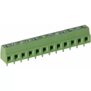 Image of TruConnect 211840 5.0mm 12 Way Low Profile Rising Clamp Terminal Block