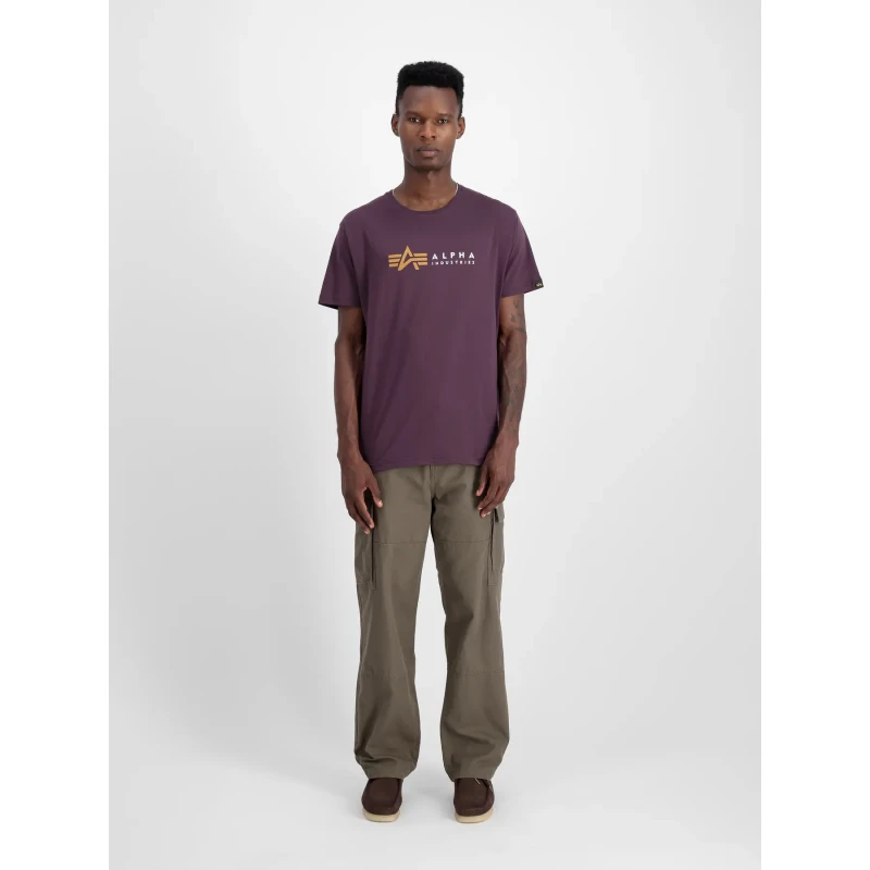 Image of alpha industries T-Shirt Alpha Industries Alpha Label Violet Male L