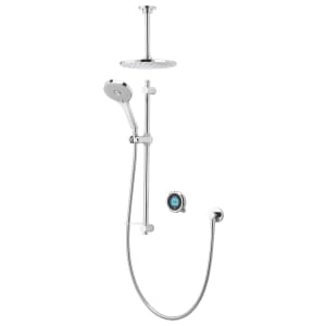 Image of Aqualisa Optic Q Smart Divert Concealed High Pressure Combi Shower with Adjustable & Fixed Ceiling Head