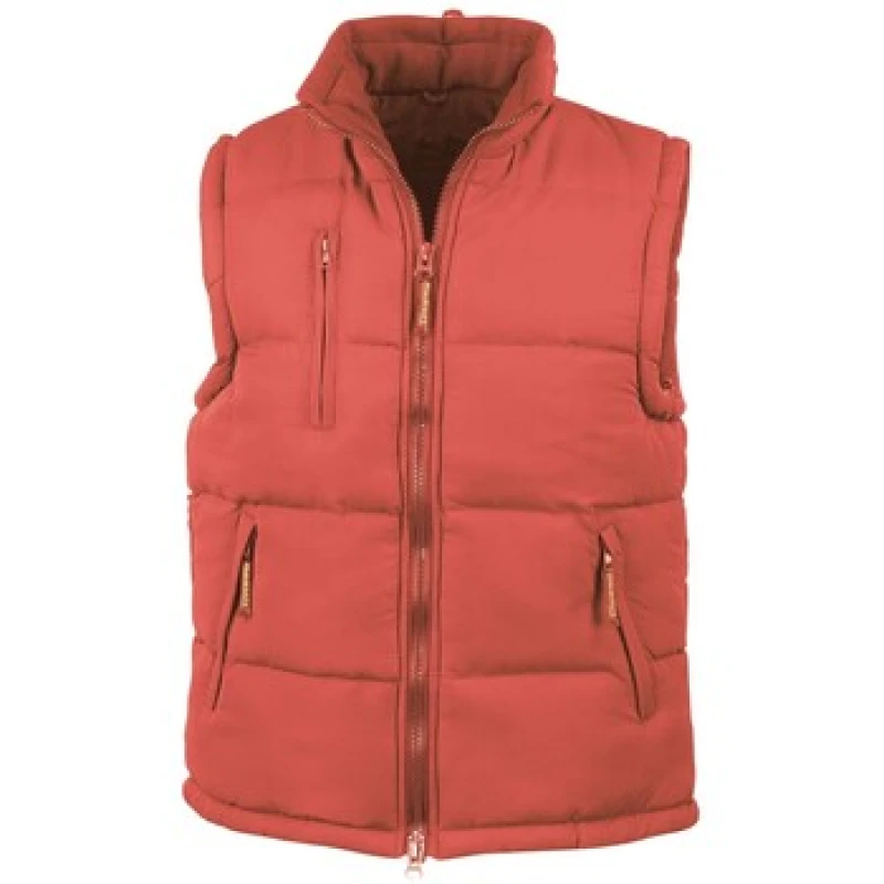 Image of Result Result Men Padded Body Warmer in Red Size: X-Small Red XS Male 5063527385482