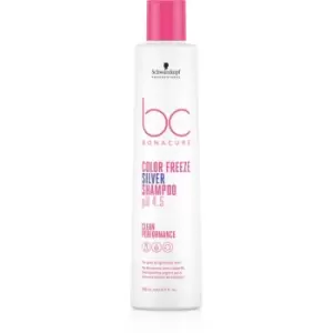 Image of Schwarzkopf Professional BC Bonacure Color Freeze Silver Silver Shampoo For Blondes And Highlighted Hair 250ml