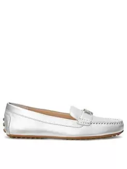 Image of Lauren by Ralph Lauren Barnsbury-flats-driver - Bright Silver, Size 5, Women