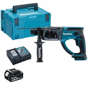 Image of Makita DHR202 18v Cordless LXT SDS Hammer Drill 1 x 4ah Li ion Charger Case