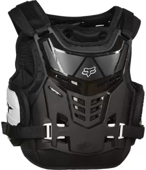 Image of FOX Raptor Proframe LC Youth Chest Protector, black-white, black-white, Size One Size