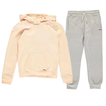 Image of Firetrap 2 Piece Jogging Set Junior Girls - Blush/Grey