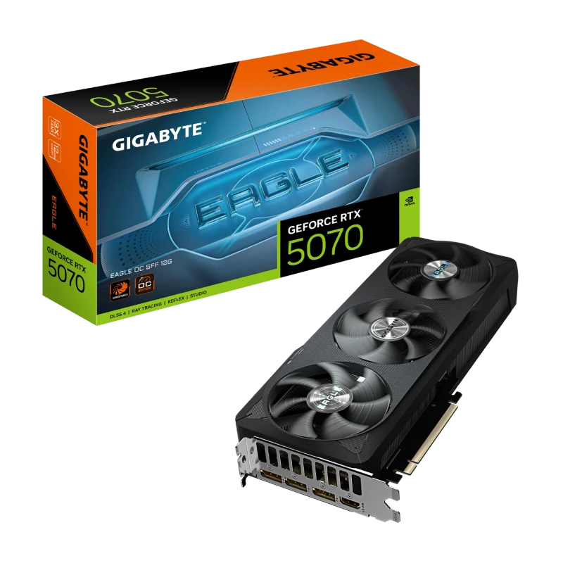 Image of Gigabyte GeForce RTX 5070 EAGLE OC SFF 12G GDDR7 Graphics Card - GV-N5070EAGLE OC-12GD