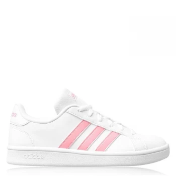 Image of adidas Grand Court Base Womens Trainers - White/Pink