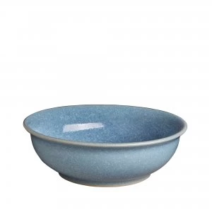 Image of Denby Elements Blue Medium Shallow Bowl
