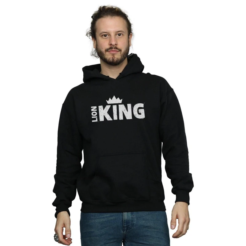 Image of Disney Men The Lion King Movie Crown Hoodie in Black Size: Small Black S Male 5059308604453