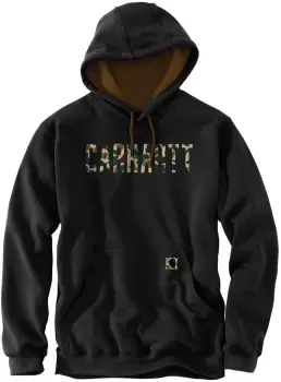 Image of Carhartt Camo Logo Capsule Hoodie, Black Size M black, Size M