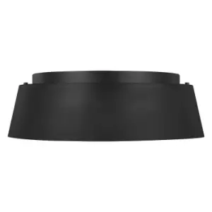 Image of 3 Bulb Flush Light Light Low Ceiling Midnight Black LED E14 60W Bulb