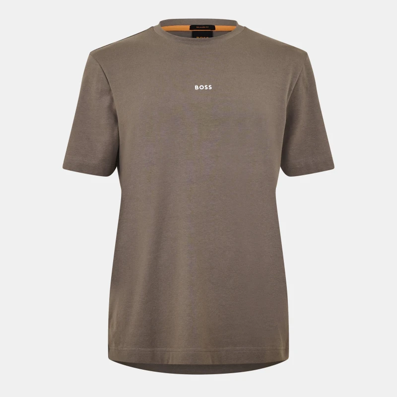 Image of Boss Mens Oversized T-Shirt Open Beige male L