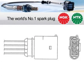 Image of NGK OZA659-EE38 / 1625 Lambda Sensor Zirconia Type Oxygen O2 Exhaust Probe