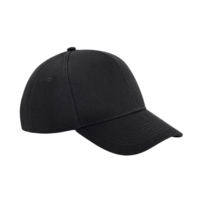 Image of Beechfield Beechfield Men Ultimate 6 Panel Cap in Black One Size Male 5063425808472