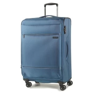 Image of Rock Deluxe-Lite Medium 8 Wheel Spinner Teal Suitcase