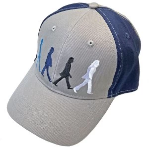 Image of The Beatles - Abbey Road Figures Unisex Baseball Cap - Blue/Grey
