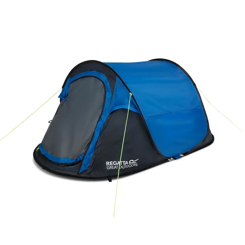 Image of Regatta Regatta Malawi V2 2 Person Pop Up Tent in Royal Royal One Size Unisex 5063516029595