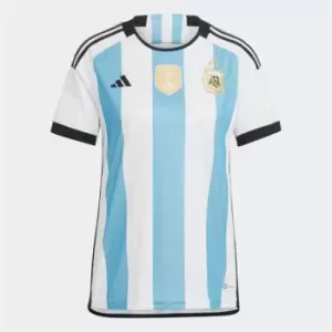 Image of adidas Argentina 3 Star Home Shirt 2022 Womens - White