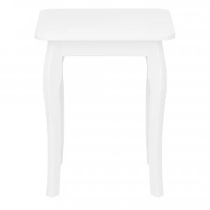 Image of Baroque Dressing Table Stool White