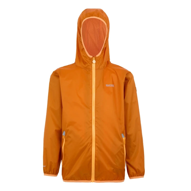 Image of Children's foldable waterproof jacket Regatta Lever II Orange Unisex 9/10 ans
