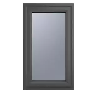 Image of Crystal uPVC Window A Rated Right Hand Side Hung 610mm x 965mm Obscure Glazing - Grey