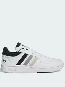 Image of adidas Sportswear Mens Hoops 3.0 Trainers - White, Size 7.5, Men