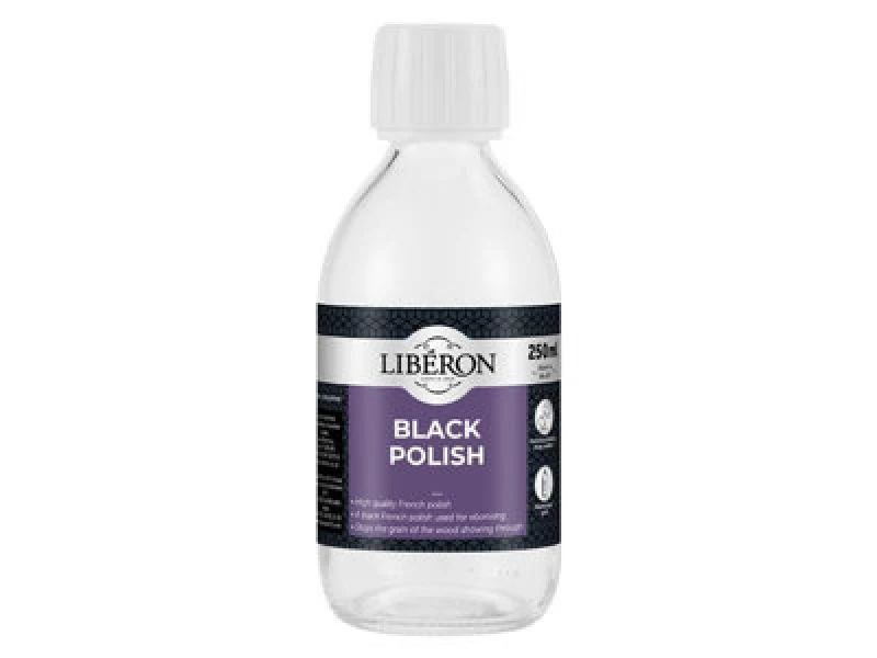 Image of Liberon 'Black Polish' 250ml Black