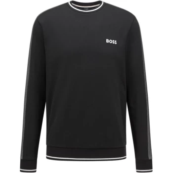 Image of Boss Tracksuit Crew Sweatshirt - Black