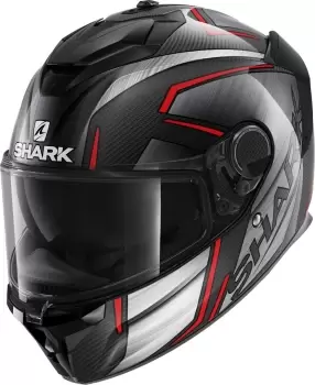 Image of Shark Spartan GT Carbon Kromium Helmet, black-red, Size L, black-red, Size L