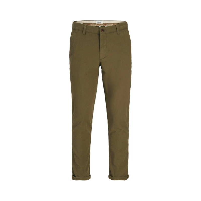 Image of Jack and Jones & Jones slim fit chinos in Olive Olive Night male 32W/30L