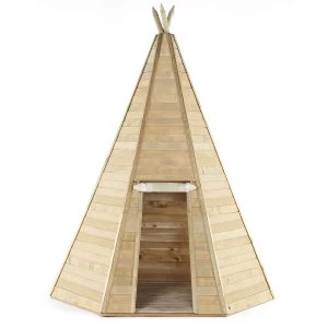 Image of Plum Large Wooden Childrens Teepee Hideaway