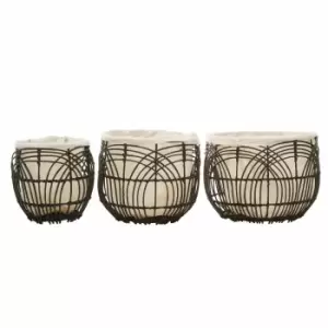 Image of Interiors by PH Set of 3 Rattan Baskets
