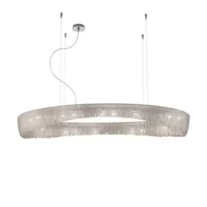 Image of Cloud Designer Metal Pendant Light Polished Chrome, 20x G9