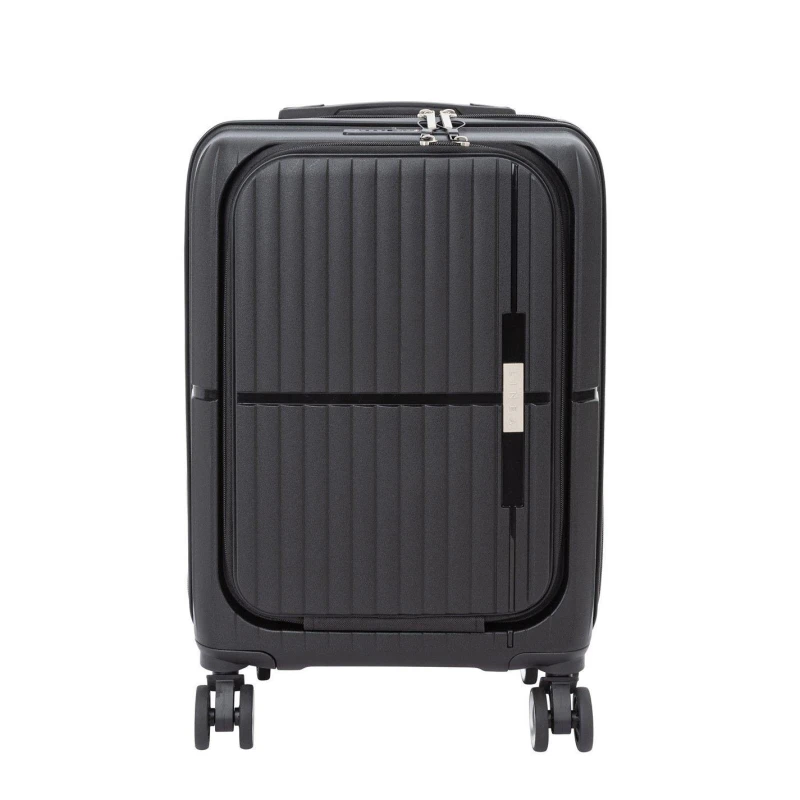 Image of Linea Adults Open Front Hard Suitcase Black unisex 26in/67cm