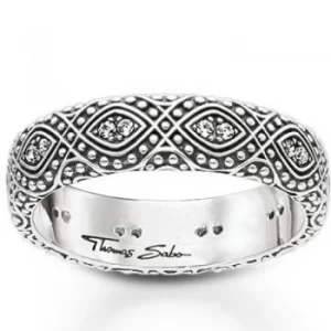 Image of Ladies Thomas Sabo Sterling Silver Size K.5 Ethno Ornamentation Ring