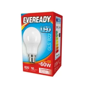 Image of Eveready LED GLS Light Bulb, 60watts, 820 Lumnen