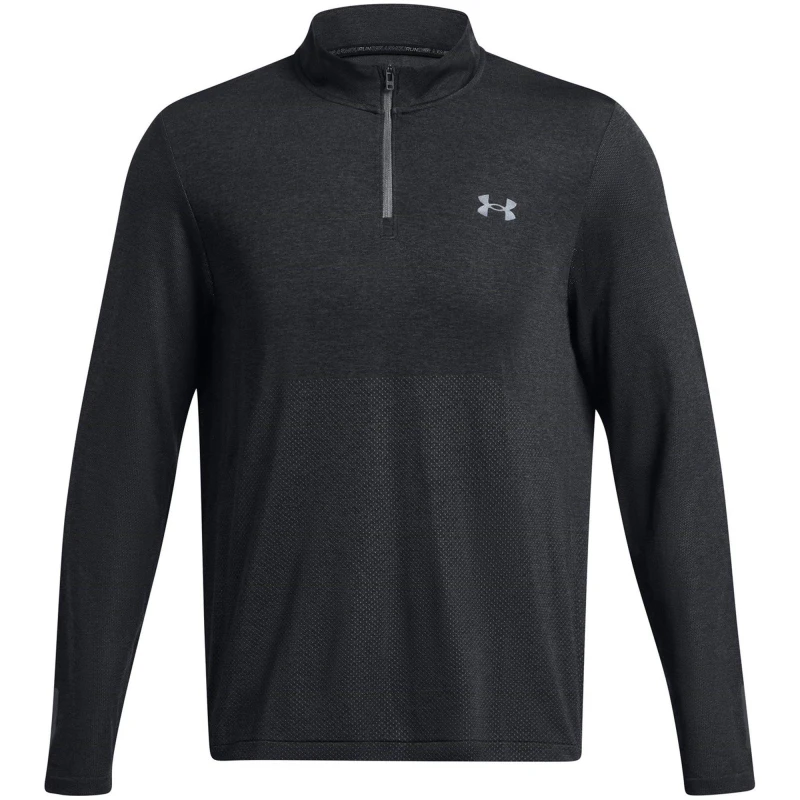 Image of Under Armour Seamless Stride Zip - Grey Grey S