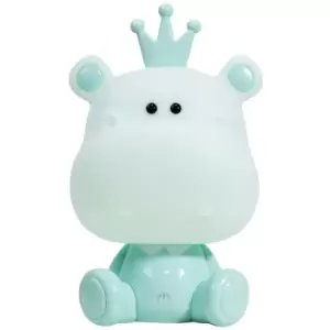 Image of Onli Hippo Integrated LED Childrens Table Lamp, Green