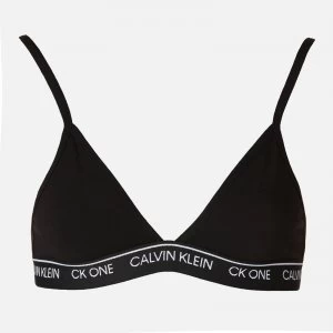Image of Calvin Klein Womens Unlined Triangle Bra - Black - XS