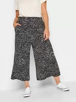 Image of Yours Leopard Midaxi Culotte, Black, Size 20, Women