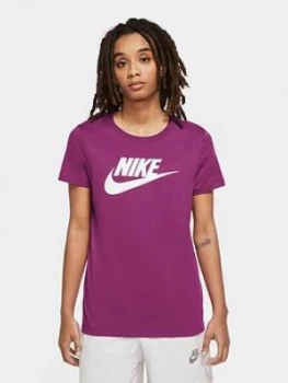 Image of Nike Nsw Essential Icon Futura Tee - Cerise