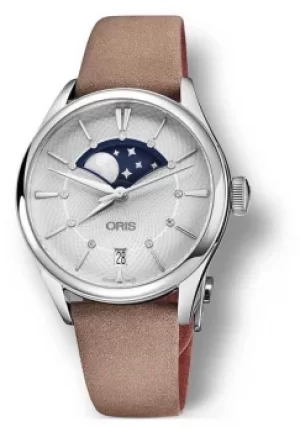 Image of ORIS Oris Artelier Grande Lune 36mm Light Brown Strap 01 Watch