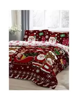 Image of Bedlam Mr & Mrs Santa Christmas Single Duvet Cover Set