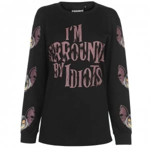 Image of Cosmic Long Sleeve Print Tee Ladies - Surrounded By