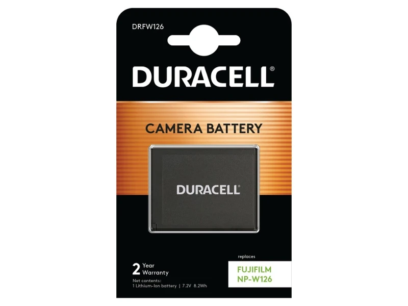 Image of Duracell Camera Battery - replaces Fulifilm NP-W126 Battery