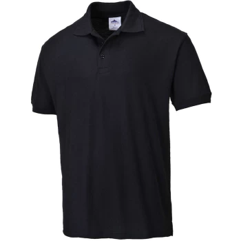 Image of Portwest - B210 - Black Sz 5XL Naples Polo Shirt Workwear Corporate Wear