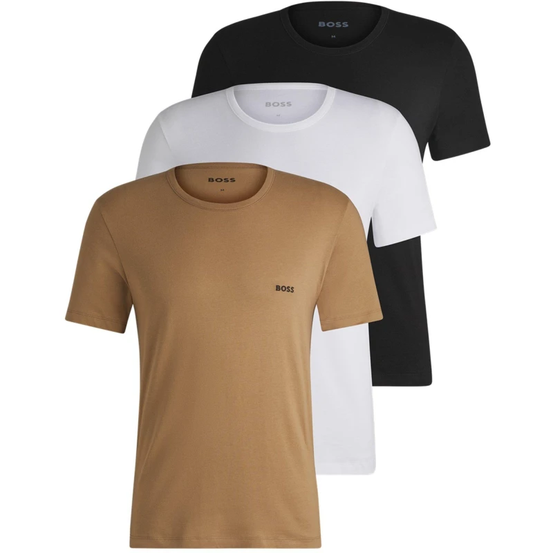 Image of Boss 3-pack Classic T-Shirts Regular Fit T-Shirts S Black 59759146350