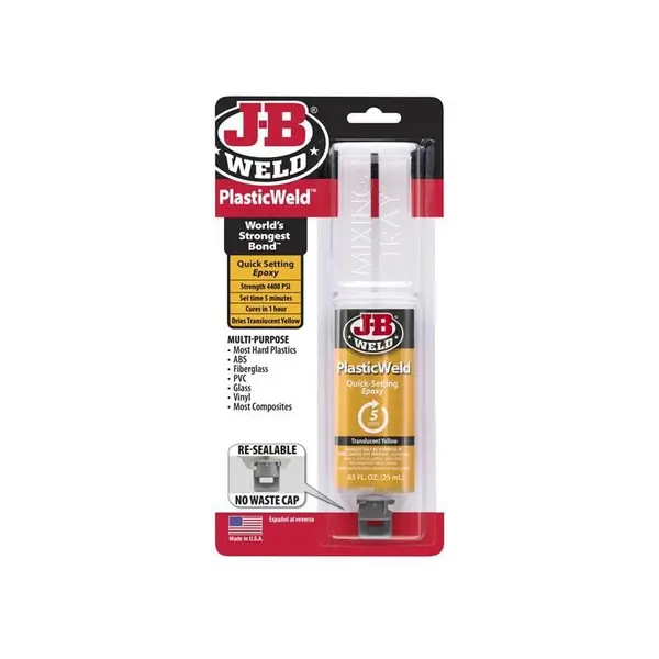 Image of J-B WELD J-B Weld 50132UK PlasticWeld Epoxy Syringe 25ml JBW50132UK 50132UK