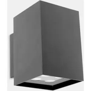 Image of LEDS C4 Afrodita Power LED Outdoor LED Up Down Light Urban Grey IP55 17.4W 4000K