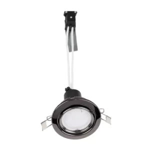 Image of Pack of 6 MiniSun Non-Fire Rated Tiltable Downlights in Black Chrome
